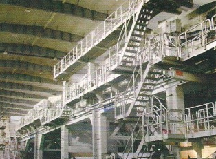 工厂楼梯踏步板钢梯工程